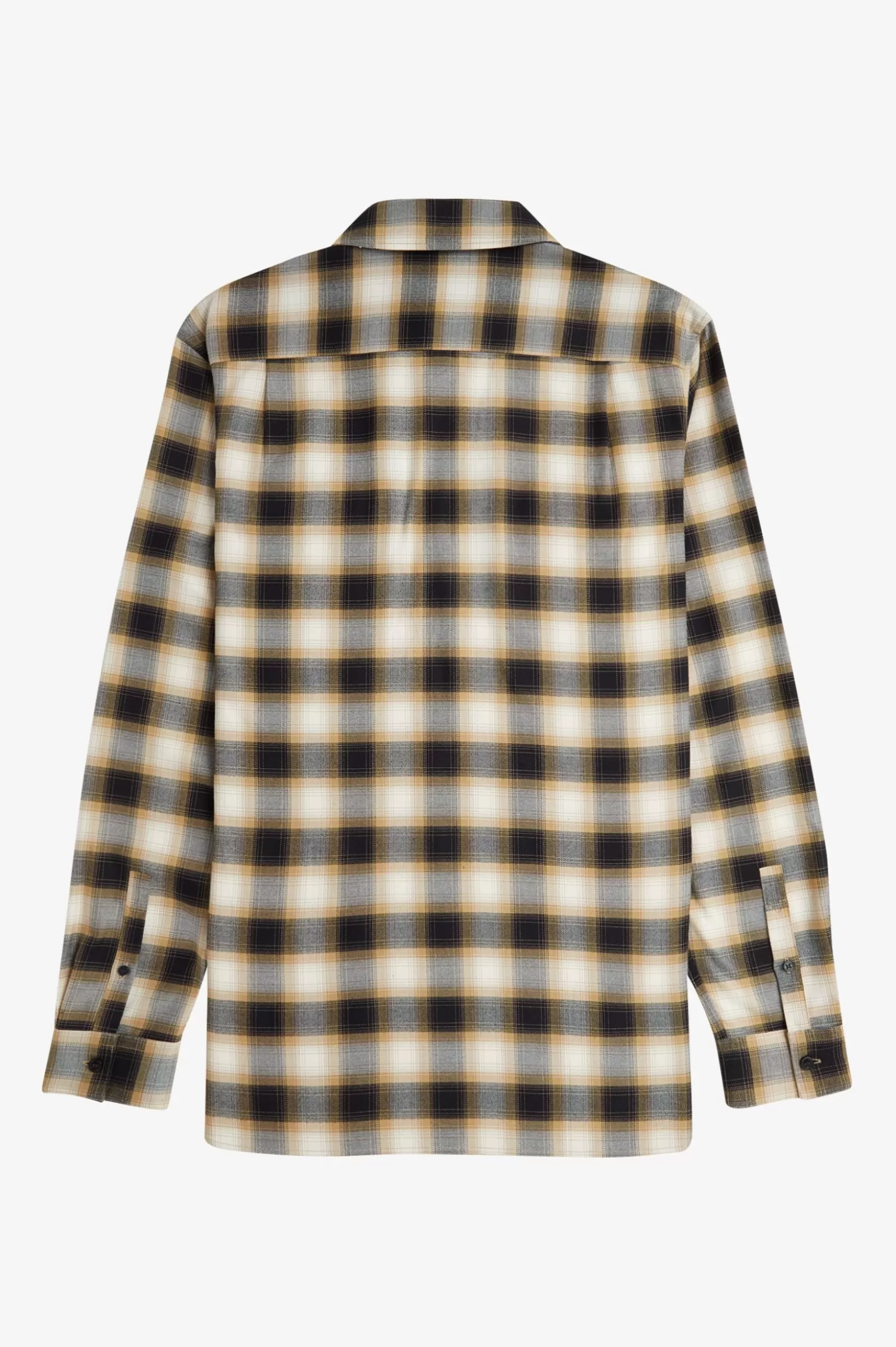 MULHER Fred Perry Camisa Em Padrão De Xadrez Com Meio Fecho De Correr