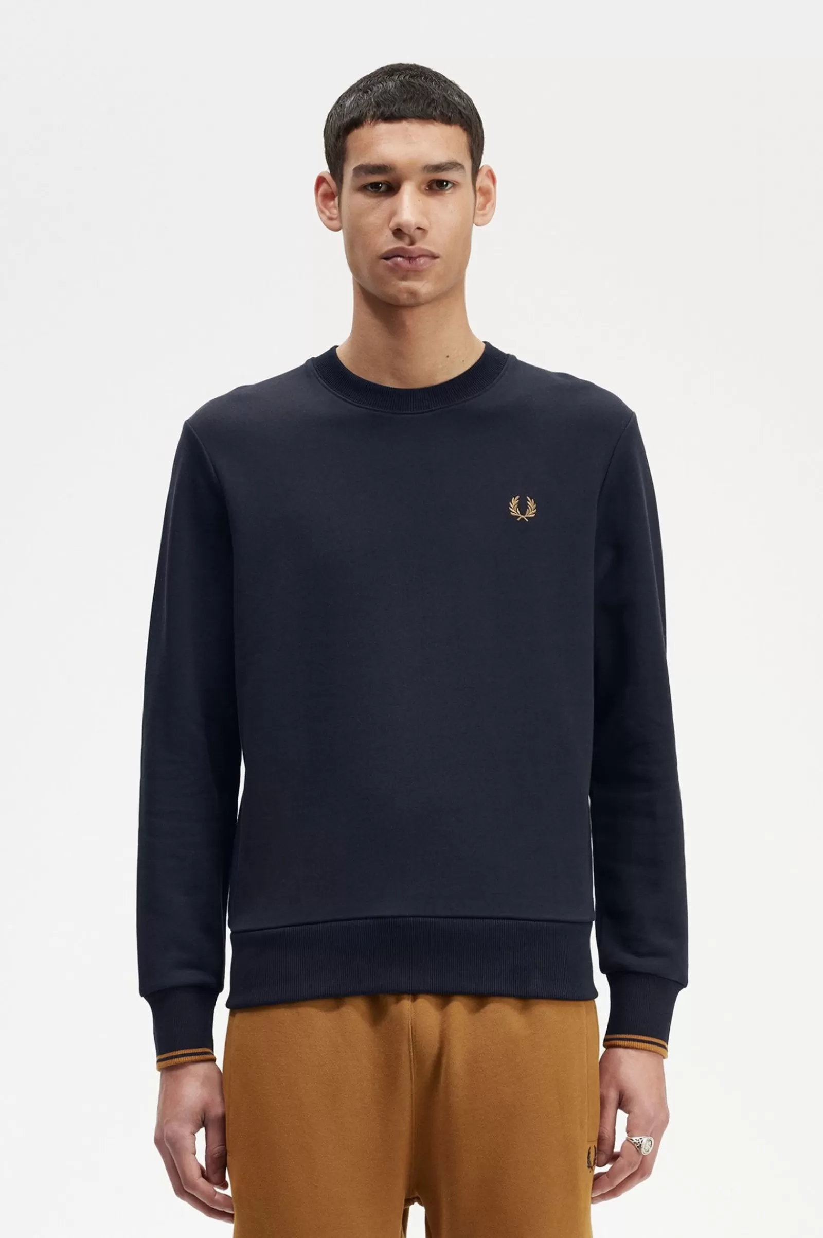 MULHER Fred Perry Camisola Gola Redonda