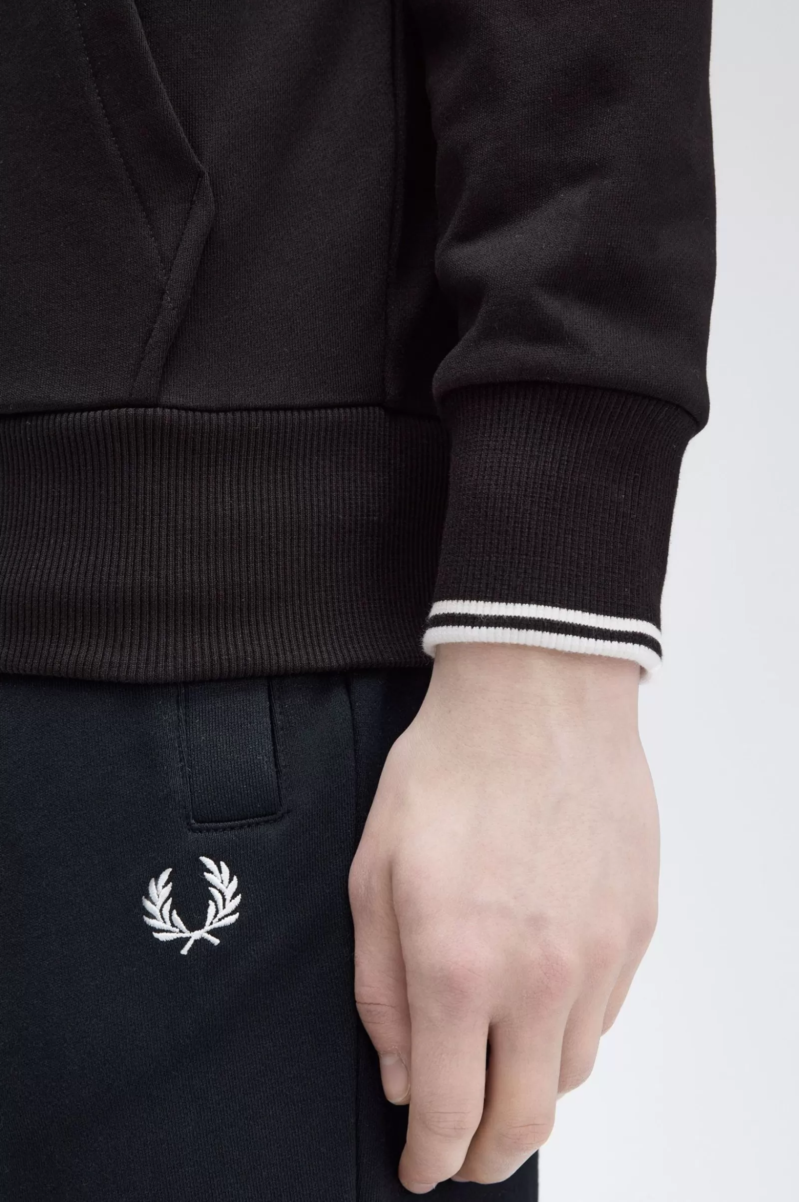 MULHER Fred Perry Casaco Com Capuz E Fecho De Correr Integral