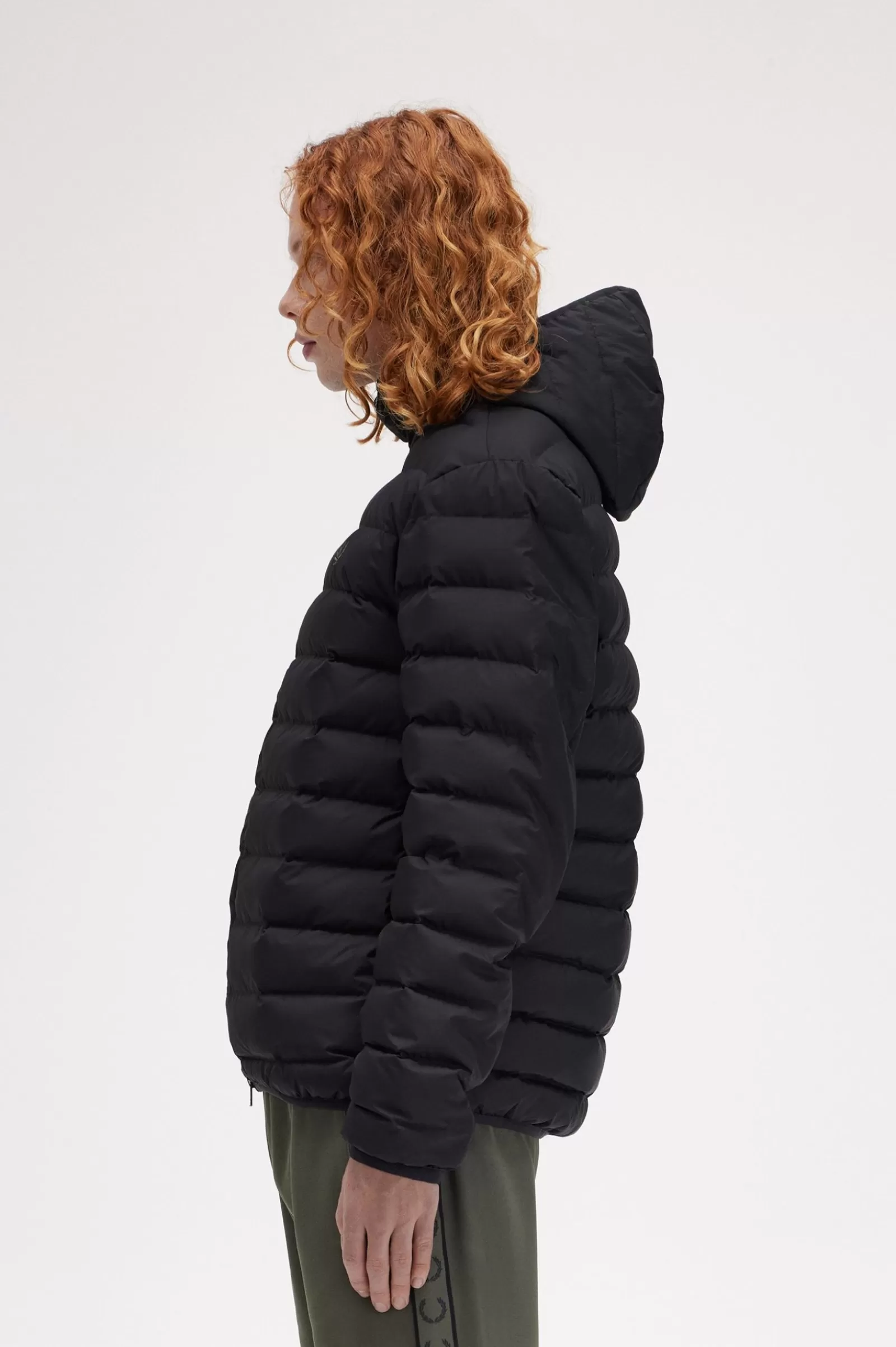 MULHER Fred Perry Casaco Com Capuz E Isolamento
