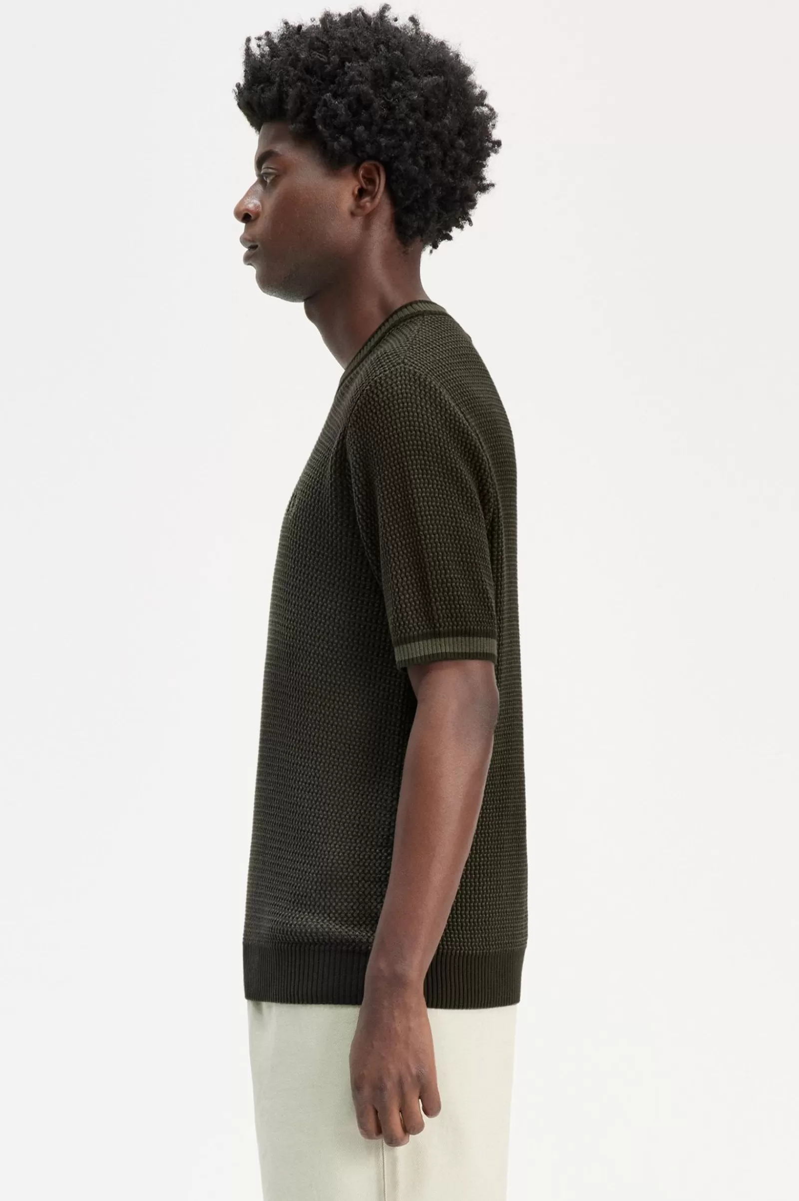 MULHER Fred Perry Polo Em Malha Texturada