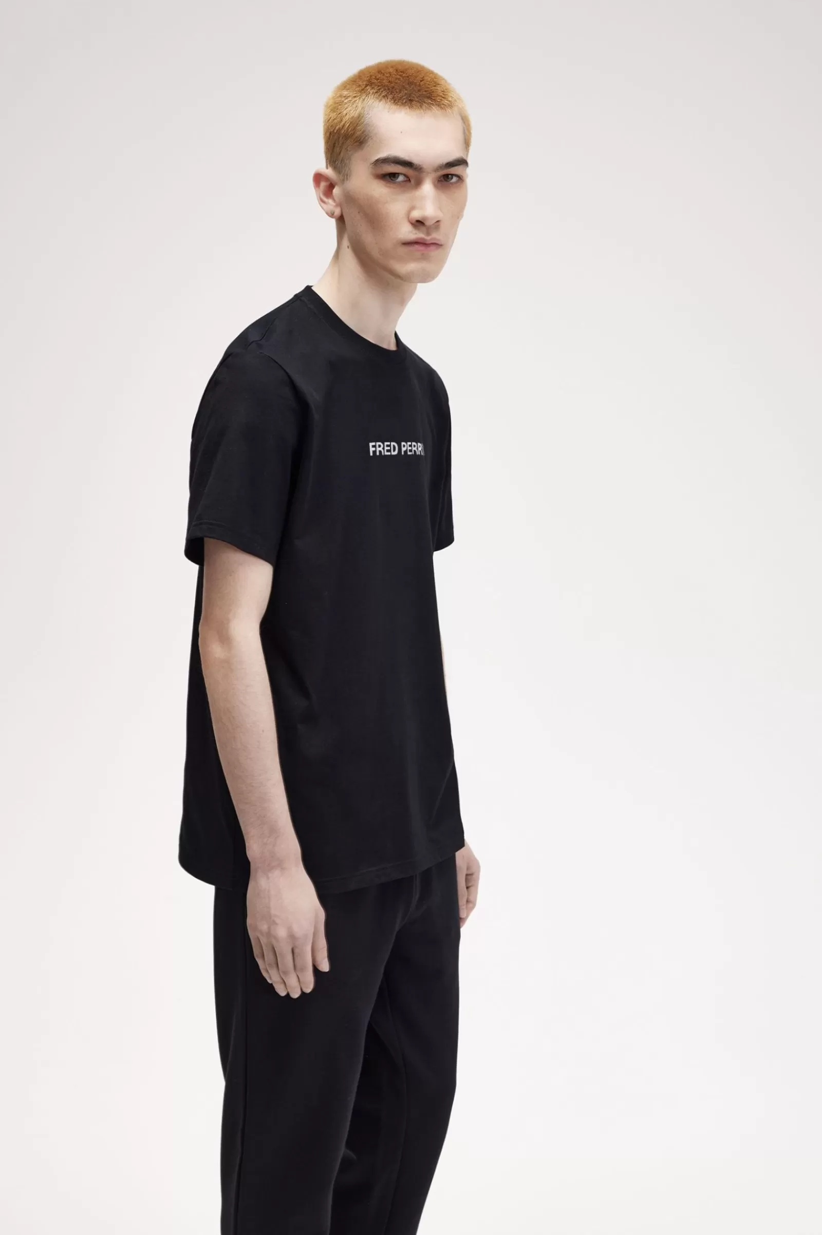 MULHER Fred Perry T-shirt Com Símbolo Duplo Da Marca